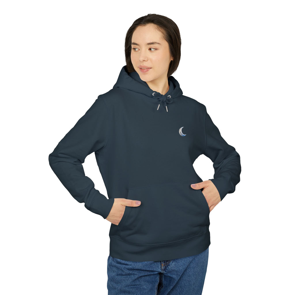 Model wearing India Ink Gray Pullover Nation Dear Person Behind Me You Are Enough Hoodie front view 