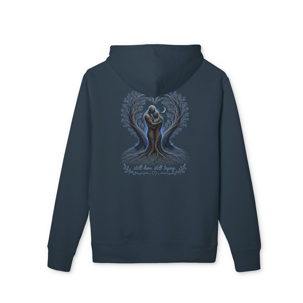 Mental Health Awareness Hoodie — "Still Here, Still Trying"