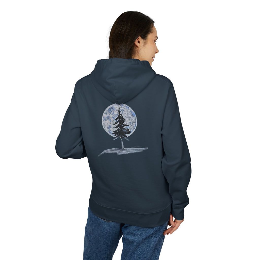 Quiet Strength Original Chalk Art Pine Moon Hoodie