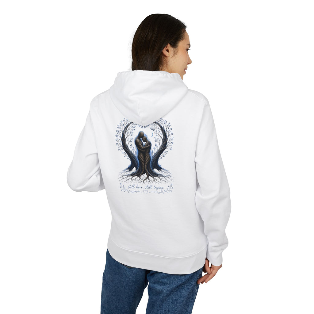 Mental Health Awareness Hoodie — "Still Here, Still Trying"