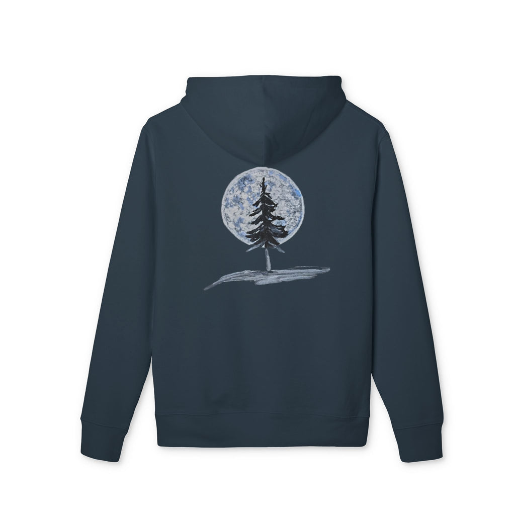Quiet Strength Original Chalk Art Pine Moon Hoodie